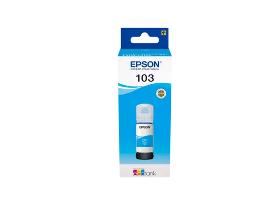 EPSON 103 EcoTank Cyan ink bottle