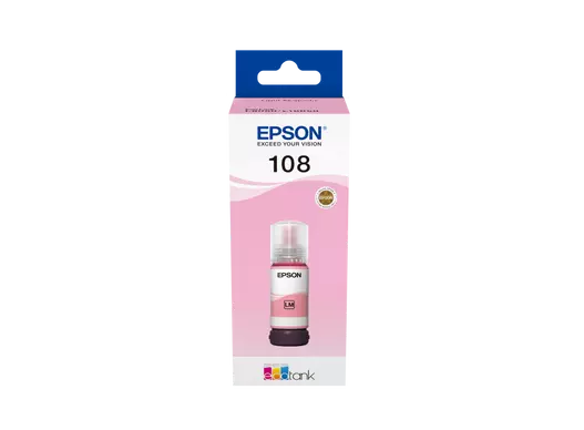 EPSON 108 EcoTank Light Magenta ink bottle