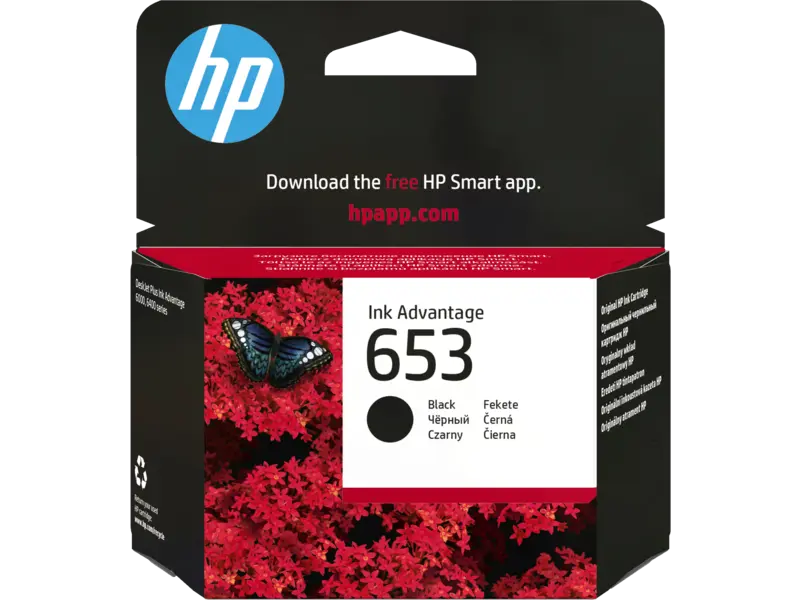 HP 653 Black Original Ink Advantage Cartridge (3YM75AE)