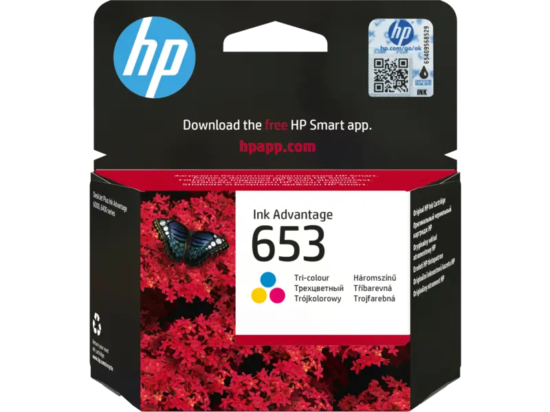 HP 653 Tri-color Original Ink Advantage Cartridge (3YM74AE)