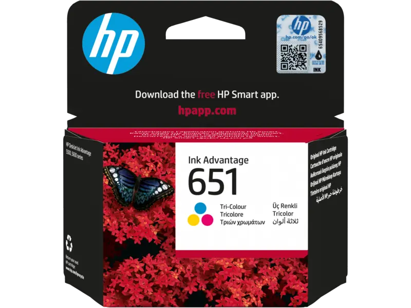 HP 651 Tri-color Original Ink Advantage Cartridge (C2P11AE)