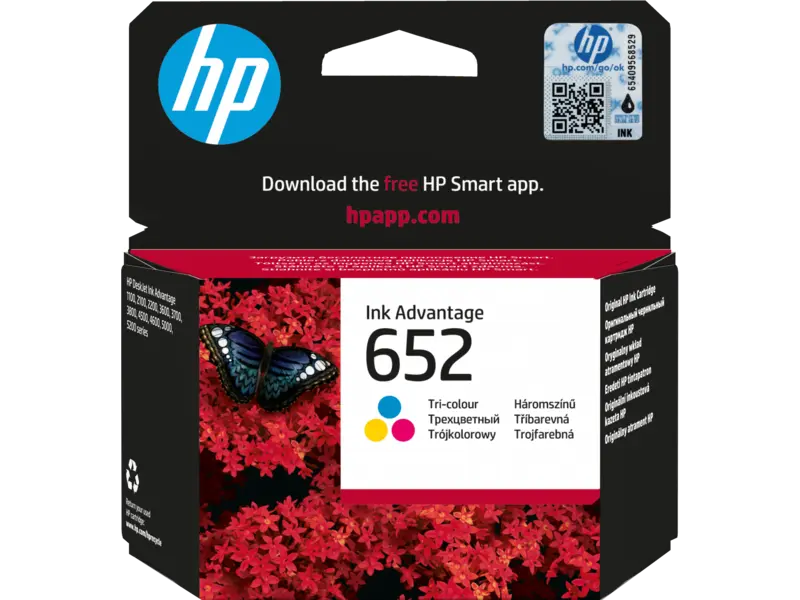 HP 652 Tri-color Original Ink Advantage Cartridge (F6V24AE)