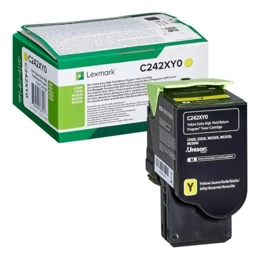LEXMARK C245XY0 Yellow Original Toner