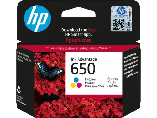 [CZ102AE] HP 650 Tri-color Original Ink Advantage Cartridge (CZ102AE)