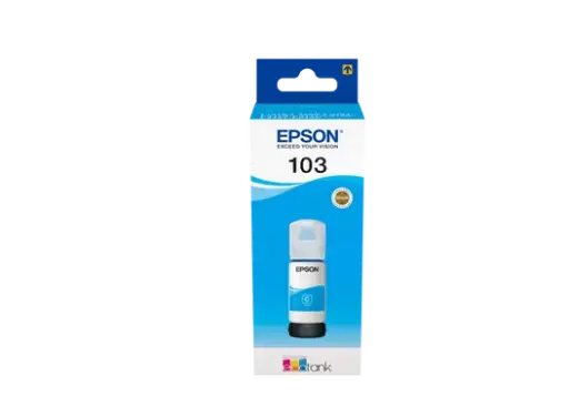 [C13T00S24A] EPSON 103 EcoTank Cyan ink bottle