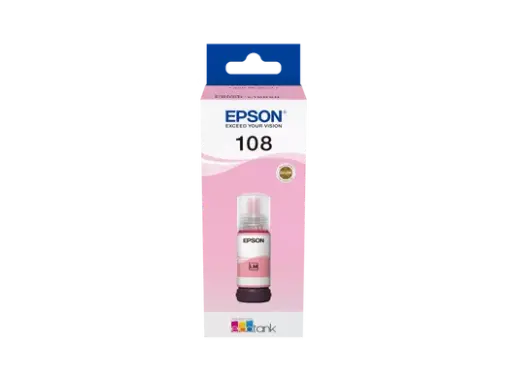 [C13T09C64A] EPSON 108 EcoTank Light Magenta ink bottle