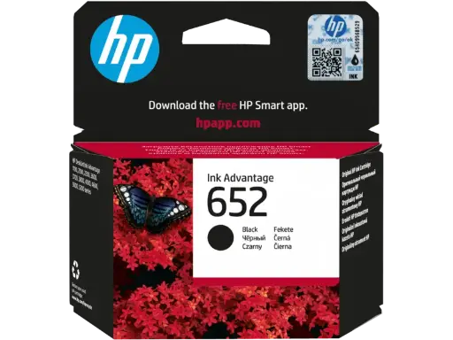 HP 652 Black Original Ink Advantage Cartridge (F6V25AE)