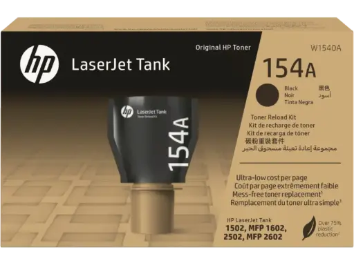 [W1540A] HP 154A Black Original LaserJet Tank Toner Reload Kit (W1540A)