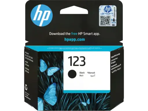 [F6V17AE] HP 123 Black Original Ink Cartridge (F6V17AE)