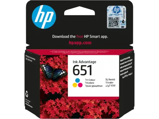 HP 651 Tri-color Original Ink Advantage Cartridge (C2P11AE)